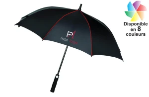 Parapluie golf publicitaire à personnaliser "Black & Match"