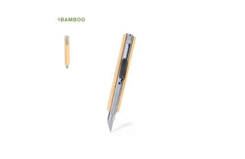 Cutter personnalisé Lirson avec boîtier en bambou