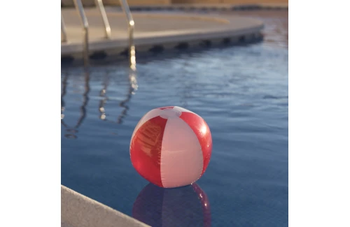 Ballon de plage personnalisé Zeusty bicolore transparent