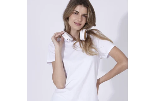 Tee shirt publicitaire keya WCS150 blanc pour femme