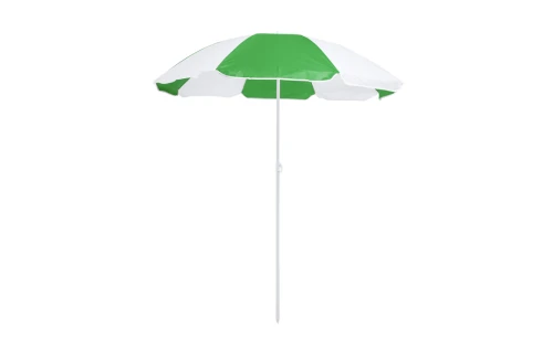 Parasol de plage Nukel 8 panneaux bicolores publicitaire personnalisé 