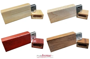 Clé USB personnalisée classic en bois naturel