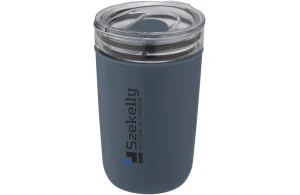 Mug isotherme en verre paroi extérieure plastique recyclé 420 ml