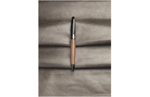 Parure de stylo à bille avec corps en bois et métal Loure