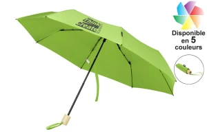 Parapluie pliable windproof en PET recyclé Birgit