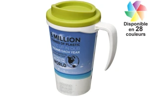 Mug isolant Brite-Americano®  en plastique recyclé 350ml