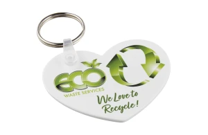 Porte-clés recyclé en forme de cœur Taiten