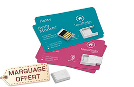 carte de visite usb personnalisable