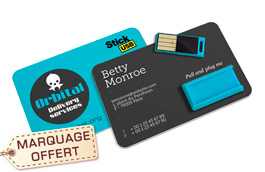 carte de visite usb personnalisable