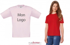 T-shirt personnalisé b&c exact 190 pour enfant