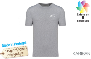 T-shirt kariban no label fabrication européenne publicitaire personnalisé 