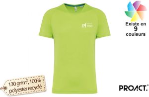 T-shirt de sport ProAct recyclé bio pour homme
