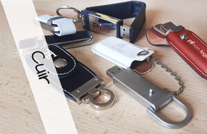 Clé USB Publicitaire Personnalisée En Cuir 