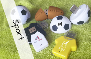 Clé USB publicitaire personnalisable pas chère en forme d'objet de sport 