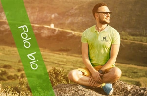 Polo publicitaire personnalisé en coton bio écologique 