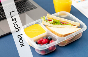 Boîte repas lunch box personnalisable pas chère avec logo entreprise 