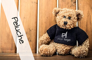 Peluche publicitaire personnalisée pas chère 