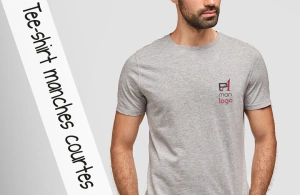 Tee-shirt publicitaire personnalisé à manches courtes 