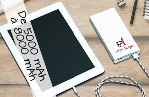 Batterie externe personnalisable powerbank de 5000 mAh à 8000 mAh 