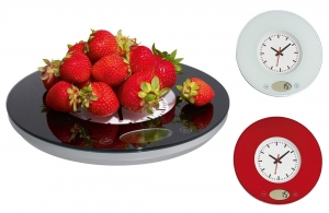 Balance horloge personnalisable pour la cuisine