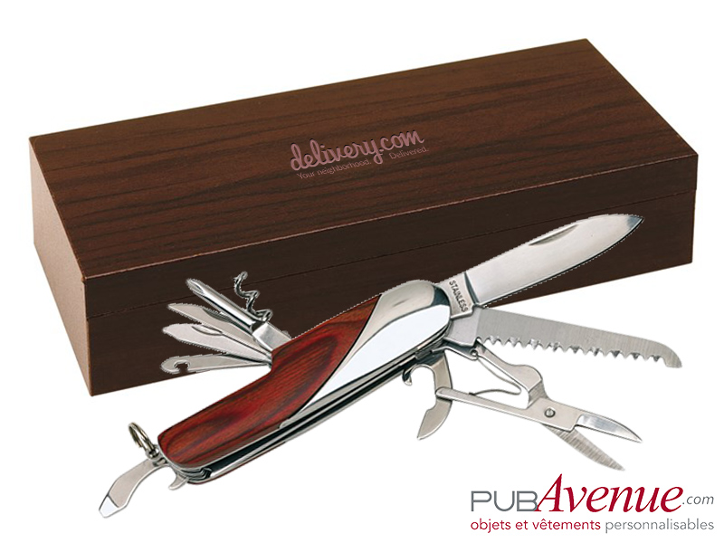 Couteau personnalisé coffret bois Couteau personnalisé coffret bois