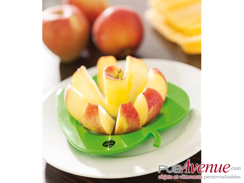 Découpe pomme publicitaire trancheur fruit Découpe pomme publicitaire trancheur fruit