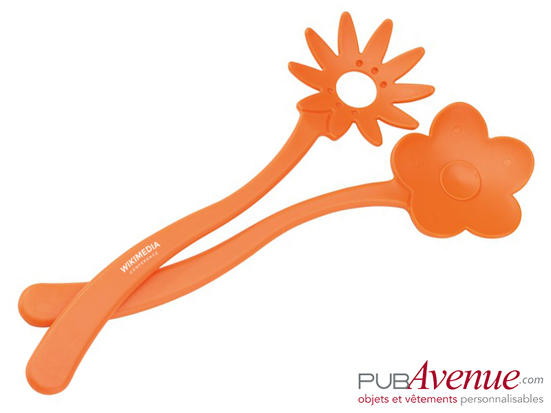 Couverts salade fleuris personnalisés Couverts salade fleuris personnalisés