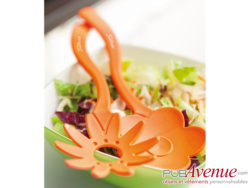 Couverts salade fleuris publicitaires Couverts salade fleuris publicitaires
