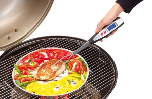 Fourchette BBQ personnalisable avec thermomètre