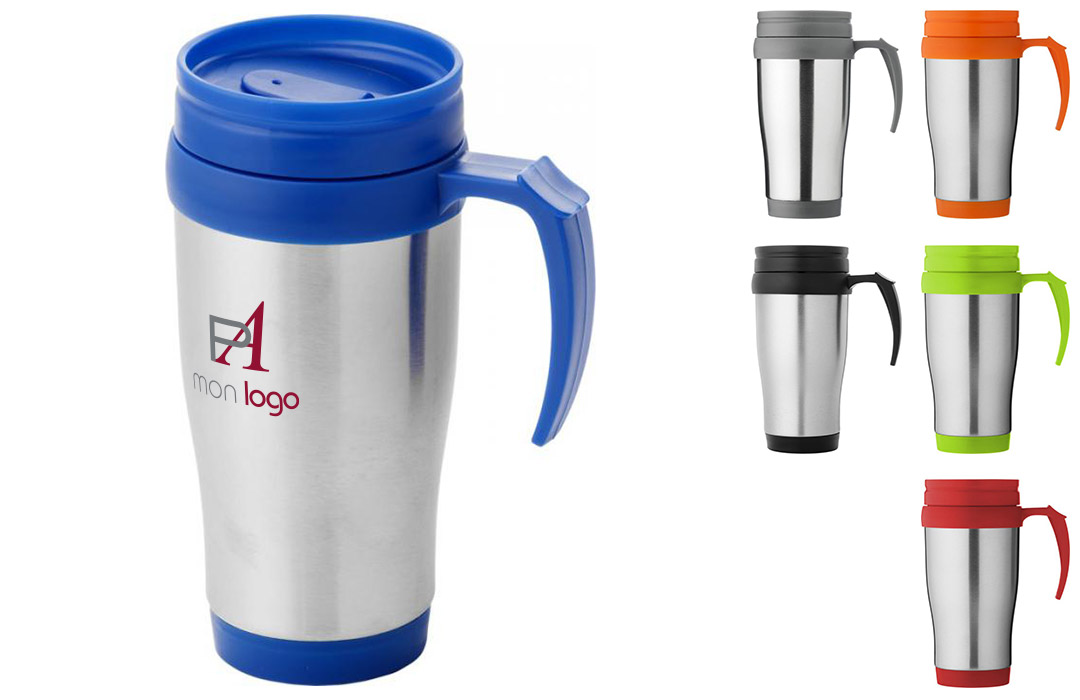 Mug thermos isotherme de voyage publicitaire personnalisé