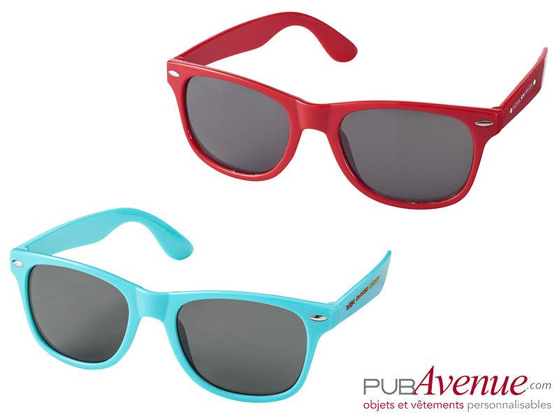 Lunettes de soleil personnalisables rétro colorées Lunettes de soleil personnalisables rétro colorées