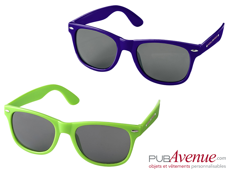 Lunettes de soleil rétro colorées personnalisables Lunettes de soleil rétro colorées personnalisables