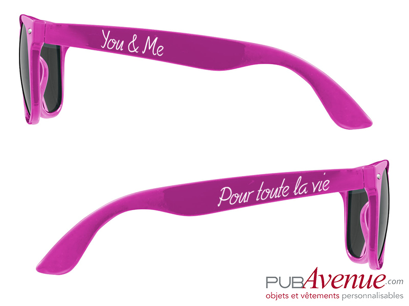 Lunettes de soleil mariage personnalisables Lunettes de soleil mariage personnalisables