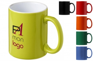 Mug bicolore publicitaire personnalisable330 pas cher 