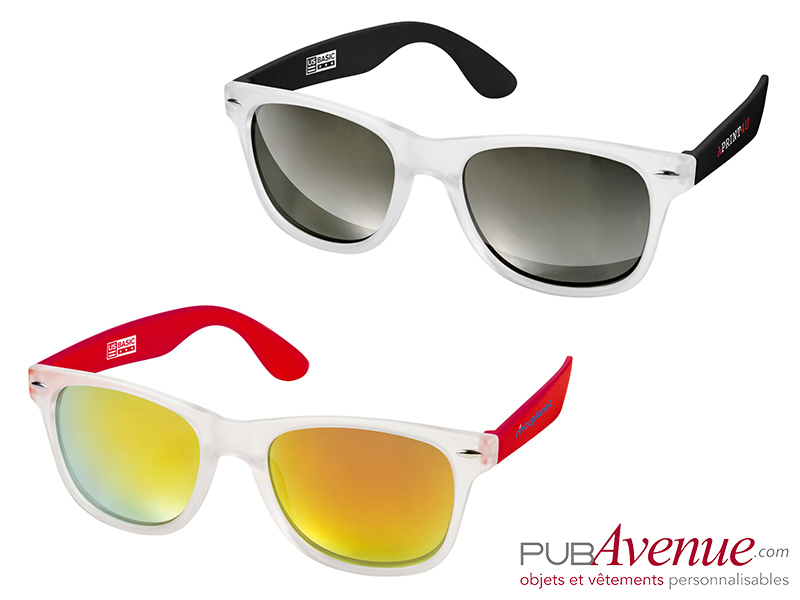 Lunettes de soleil avec pochette personnalisables Lunettes de soleil avec pochette personnalisables