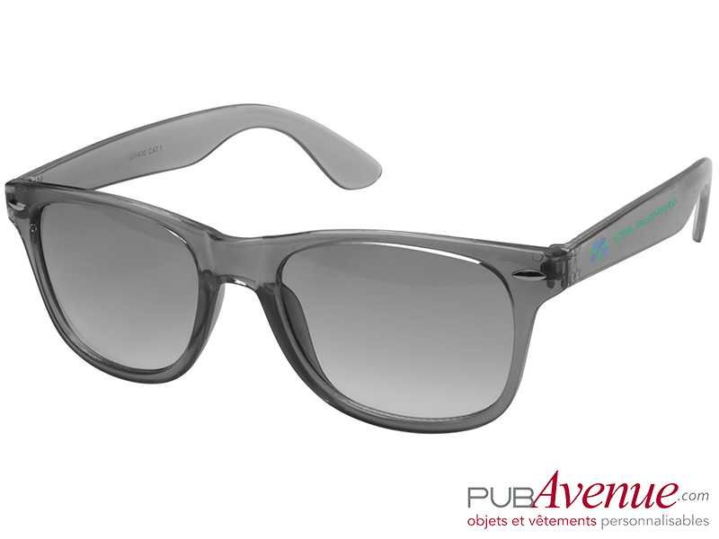 Lunettes de soleil personnalisées cristal transparent Lunettes de soleil personnalisées cristal transparent