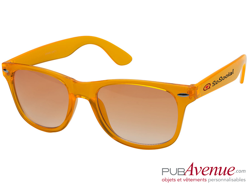 Lunettes de soleil personnalisables cristal transparent Lunettes de soleil personnalisables cristal transparent