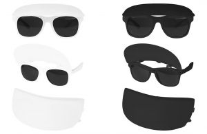 Lunettes de soleil à visière personnalisable