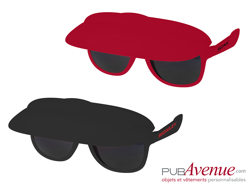 Lunettes de soleil personnalisable à visière Lunettes de soleil personnalisable à visière