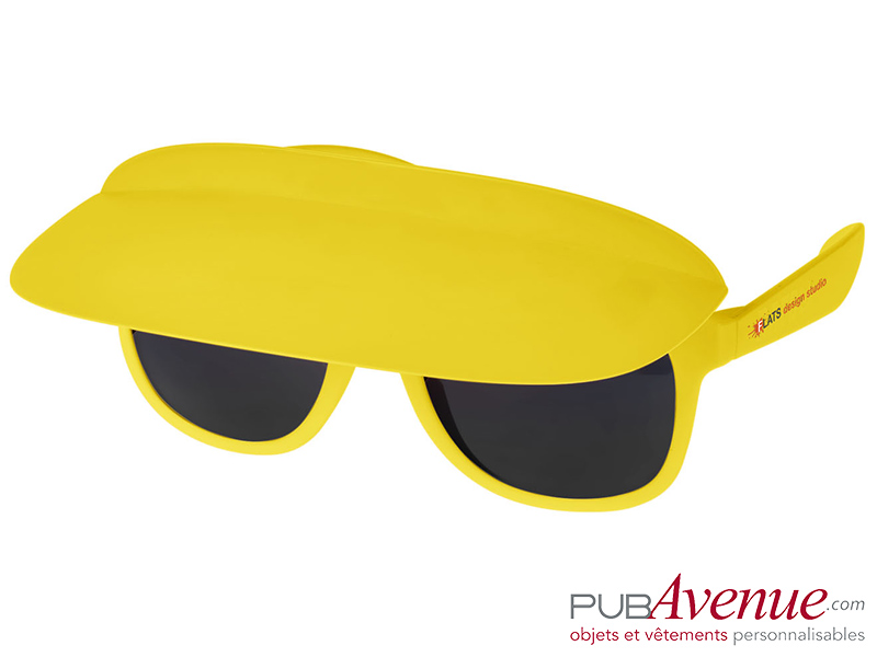 Lunettes de soleil publicitaire à visière Lunettes de soleil publicitaire à visière