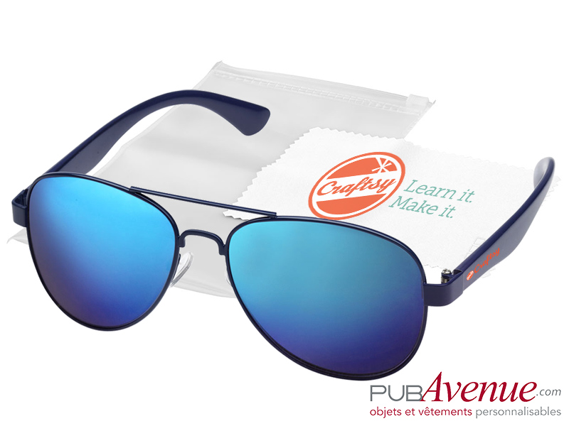 Lunettes de soleil personnalisées miroir Lunettes de soleil personnalisées miroir