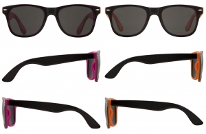 Lunettes de soleil personnalisées bicolores