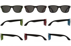 Lunettes de soleil personnalisées bicolores