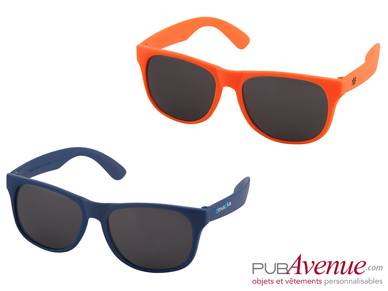 Lunettes soleil plastique couleur personnalisées Lunettes soleil plastique couleur personnalisées