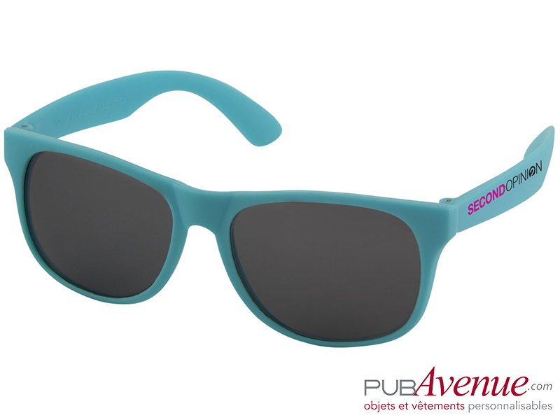 Lunettes soleil personnalisées plastique couleur Lunettes soleil personnalisées plastique couleur