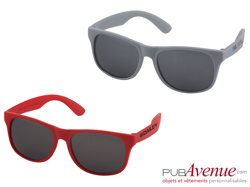 Lunettes soleil plastique couleur personnalisées Lunettes soleil plastique couleur personnalisées