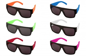 Lunettes de soleil personnalisées double ton