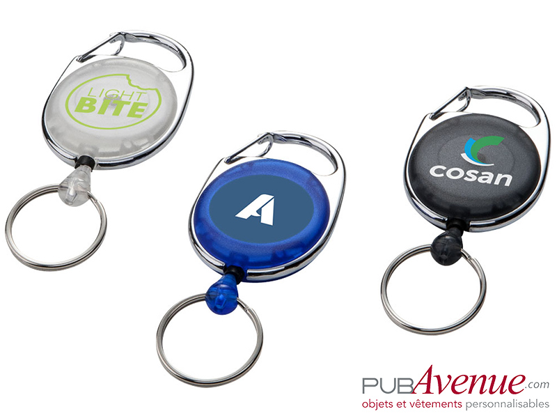 Clip porte badge enrouleur personnalisé Clip porte badge enrouleur personnalisé
