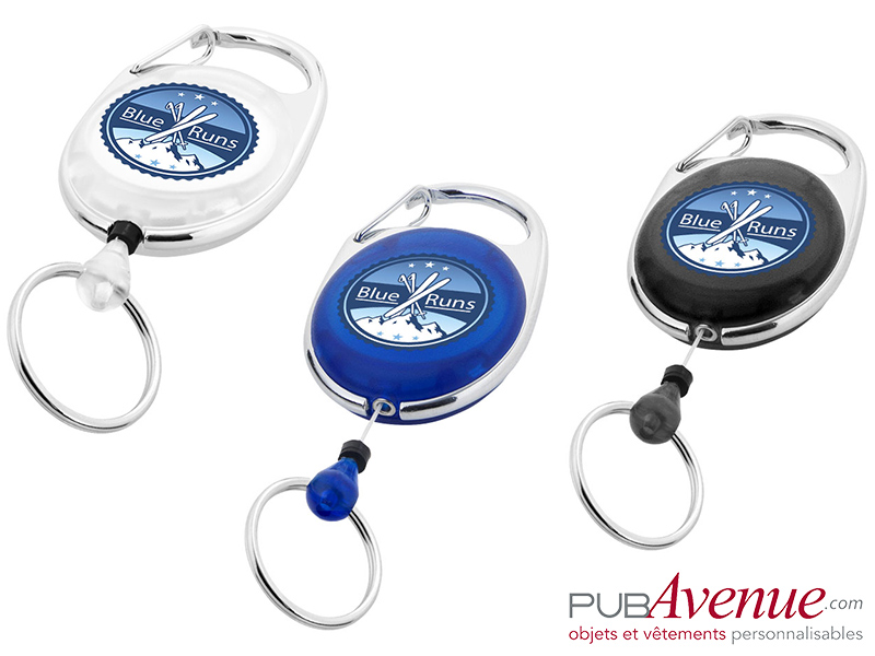 Clip porte badge personnalisé enrouleur Clip porte badge personnalisé enrouleur