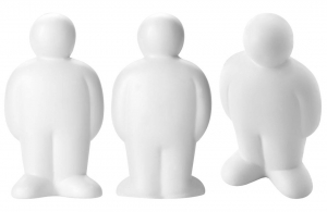 Personnage anti-stress publicitaire forme bonhomme